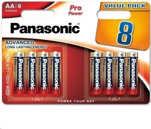 Obrázok pre výrobcu PANASONIC Alkalické baterie Pro Power LR6PPG/8BW AA 1,5V (Blistr 8ks)