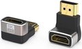 Obrázok pre výrobcu PremiumCord 8K Adaptér spojka HDMI A - HDMI A, F/M, zahnutá do pravého úhlu 90°