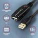 Obrázok pre výrobcu AXAGON ADR-207, USB 2.0 A-M -> A-F aktivní prodlužovací / repeater kabel, 7.5m