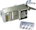 Obrázok pre výrobcu PremiumCord Konektor RJ 45 stíněný, Cat6, na silný vodič AWG23, skládaný