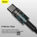 Obrázok pre výrobcu Baseus datový kabel Tungsten Gold USB-C/USB-C 2m 100W černý