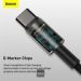Obrázok pre výrobcu Baseus rychlonabíjecí datový kabel Tungsten Gold 100W 1m USB-C na USB-C černý