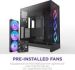 Obrázok pre výrobcu NZXT skříň H9 Flow RGB dvoukomorová ATX / 1x140 RGB mm / 1x 120mm RGB fan / prosklená / černá
