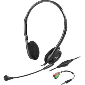 Obrázok pre výrobcu GENIUS headset HS-200C, 2x 3,5 jack, redukce na single jack